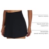 image:image90 Degree By Reflex Tennis Skorts High Waisted Pickleball Skirts with Inner Shorts and Pockets for WomenBlack Lux