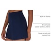 image:image90 Degree By Reflex Tennis Skorts High Waisted Pickleball Skirts with Inner Shorts and Pockets for WomenDark Navy Lux