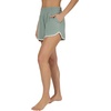 image:image90 Degree By Reflex Ultra Soft Tulip Hem Short 2 Pack Lounge Relaxed Fit Active Pocket Shorts for WomenGreen Milieu  Heather Grey