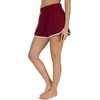 image:image90 Degree By Reflex Ultra Soft Tulip Hem Short 2 Pack Lounge Relaxed Fit Active Pocket Shorts for WomenTibetan Red  Heather Grey
