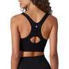 image:image90 Degree By Reflex Womens 2 Pack Zip Front Bra Seamless Textured Racerback Performance Supportive Sports BraBlackBlack