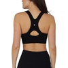 image:image90 Degree By Reflex Womens 2 Pack Zip Front Bra Seamless Textured Racerback Performance Supportive Sports BraCloverBlack