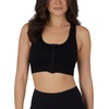 image:image90 Degree By Reflex Womens 2 Pack Zip Front Bra Seamless Textured Racerback Performance Supportive Sports BraCocoaBlack