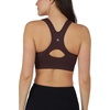 image:image90 Degree By Reflex Womens 2 Pack Zip Front Bra Seamless Textured Racerback Performance Supportive Sports BraCocoaBlack