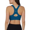image:image90 Degree By Reflex Womens 2 Pack Zip Front Bra Seamless Textured Racerback Performance Supportive Sports BraMykonos BlueBlack