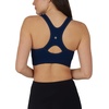 image:image90 Degree By Reflex Womens 2 Pack Zip Front Bra Seamless Textured Racerback Performance Supportive Sports BraPageant BlueBlack