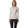 image:image90 Degree By Reflex Womens 3 Pack Ribbed Seamless Crew Neck Scoop Neck and Sqaure Neck Long Sleeve TopChocolate TorteSatelliteCrystal Gray
