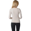 image:image90 Degree By Reflex Womens 3 Pack Ribbed Seamless Crew Neck Scoop Neck and Sqaure Neck Long Sleeve TopChocolate TorteSatelliteCrystal Gray