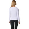 image:image90 Degree By Reflex Womens 3 Pack Ribbed Seamless Crew Neck Scoop Neck and Sqaure Neck Long Sleeve TopCrystal GraySatelliteWhite