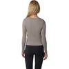 image:image90 Degree By Reflex Womens 3 Pack Ribbed Seamless Crew Neck Scoop Neck and Sqaure Neck Long Sleeve TopCrystal GraySatelliteWhite