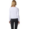 image:image90 Degree By Reflex Womens 3 Pack Ribbed Seamless Crew Neck Scoop Neck and Sqaure Neck Long Sleeve TopDark ForestWhiteBlack