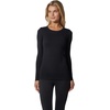 image:image90 Degree By Reflex Womens 3 Pack Ribbed Seamless Crew Neck Scoop Neck and Sqaure Neck Long Sleeve TopHtrgreyWhiteBlack