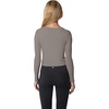 image:image90 Degree By Reflex Womens 3 Pack Ribbed Seamless Crew Neck Scoop Neck and Sqaure Neck Long Sleeve TopSatelliteWhiteBlack