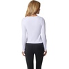 image:image90 Degree By Reflex Womens 3 Pack Ribbed Seamless Crew Neck Scoop Neck and Sqaure Neck Long Sleeve TopSatelliteWhiteBlack