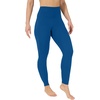 image:image90 Degree By Reflex Womens Fleece Lined Leggings Winter Yoga PantsBlue Topaz