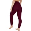image:image90 Degree By Reflex Womens Fleece Lined Leggings Winter Yoga PantsRuby Port