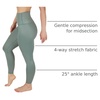 image:image90 Degree By Reflex Womens High Waist Squat Proof Ankle Length Printed LeggingsBay Leaf Elastic Free Super High Waist