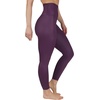 image:image90 Degree By Reflex Womens High Waist Squat Proof Ankle Length Printed LeggingsBlackberry Wine Elastic Free Super High Waist