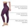 image:image90 Degree By Reflex Womens High Waist Squat Proof Ankle Length Printed LeggingsBlackberry Wine Elastic Free Super High Waist
