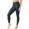 image:image90 Degree By Reflex Womens High Waist Squat Proof Ankle Length Printed LeggingsCracked Eden Green