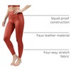 image:image90 Degree By Reflex Womens High Waist Squat Proof Ankle Length Printed LeggingsCracked Fired Brick