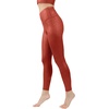 image:image90 Degree By Reflex Womens High Waist Squat Proof Ankle Length Printed LeggingsCracked Fired Brick