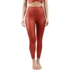 image:image90 Degree By Reflex Womens High Waist Squat Proof Ankle Length Printed LeggingsCracked Fired Brick