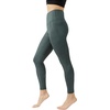 image:image90 Degree By Reflex Womens High Waist Squat Proof Ankle Length Printed LeggingsCracked Frosted Emerald