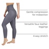 image:image90 Degree By Reflex Womens High Waist Squat Proof Ankle Length Printed LeggingsIron Gate Elastic Free Super High Waist