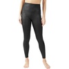 image:image90 Degree By Reflex Womens High Waist Squat Proof Ankle Length Printed LeggingsLux Elastic Free Dark Fresco Black