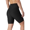 image:image90 Degree By Reflex Womens High Waisted Biker Shorts Ribbed Workout Yoga Running Tummy Control Spandex ShortBlack 9 Ribbed