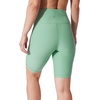 image:image90 Degree By Reflex Womens High Waisted Biker Shorts Ribbed Workout Yoga Running Tummy Control Spandex ShortGranite Green 9 Ribbed