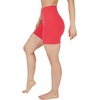 image:image90 Degree By Reflex Womens High Waisted Biker Shorts Ribbed Workout Yoga Running Tummy Control Spandex ShortHibiscus  Black 5