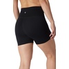 image:image90 Degree By Reflex Womens High Waisted Biker Shorts Ribbed Workout Yoga Running Tummy Control Spandex ShortHibiscus W  Pocket  Black No Pocket 5