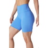 image:image90 Degree By Reflex Womens High Waisted Biker Shorts Ribbed Workout Yoga Running Tummy Control Spandex ShortMarina W  Pocket  Black No Pocket 7