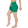 image:image90 Degree By Reflex Womens High Waisted Biker Shorts Ribbed Workout Yoga Running Tummy Control Spandex ShortPepper Green  Black 5