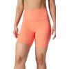 image:image90 Degree By Reflex Womens High Waisted Biker Shorts Ribbed Workout Yoga Running Tummy Control Spandex ShortPersimmon W  Pocket  Black No Pocket 7