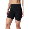 image:image90 Degree By Reflex Womens High Waisted Biker Shorts Ribbed Workout Yoga Running Tummy Control Spandex ShortSleet W  Pocket  Black No Pocket 7