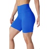 image:image90 Degree By Reflex Womens High Waisted Biker Shorts Ribbed Workout Yoga Running Tummy Control Spandex ShortSurf the Web W  Pocket  Black No Pocket 7