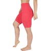 image:image90 Degree By Reflex Womens High Waisted Biker Shorts with Side Pockets Workout Shorts 5 7 9Calypso Red 9
