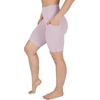 image:image90 Degree By Reflex Womens High Waisted Biker Shorts with Side Pockets Workout Shorts 5 7 9Elderberry 9