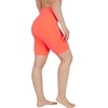 image:image90 Degree By Reflex Womens High Waisted Biker Shorts with Side Pockets Workout Shorts 5 7 9Fiery Coral 9