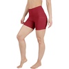 image:image90 Degree By Reflex Womens High Waisted Biker Shorts with Side Pockets Workout Shorts 5 7 9Rhubarb 5