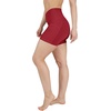 image:image90 Degree By Reflex Womens High Waisted Biker Shorts with Side Pockets Workout Shorts 5 7 9Rhubarb 5