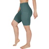 image:image90 Degree By Reflex Womens High Waisted Biker Shorts with Side Pockets Workout Shorts 5 7 9Sage 9
