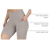 image:image90 Degree By Reflex Womens High Waisted Biker Shorts with Side Pockets Workout Shorts 5 7 9Satellite 9