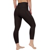 image:image90 Degree By Reflex Womens High Waisted Capri Legging Side Pocket Squat Proof Gym Workout Yoga PantChocolate Torte
