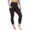 image:image90 Degree By Reflex Womens High Waisted Capri Legging Side Pocket Squat Proof Gym Workout Yoga PantChocolate Torte
