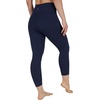 image:image90 Degree By Reflex Womens High Waisted Capri Legging Side Pocket Squat Proof Gym Workout Yoga PantDark Navy