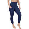 image:image90 Degree By Reflex Womens High Waisted Capri Legging Side Pocket Squat Proof Gym Workout Yoga PantTwlight